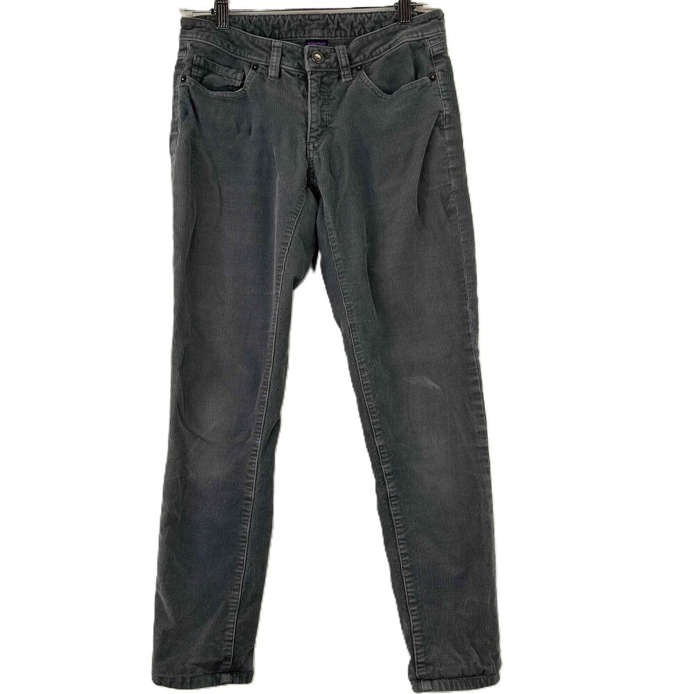 Patagonia Gray 5-Pocket Corduroy Fitted Pants Straight Jeans Size 26